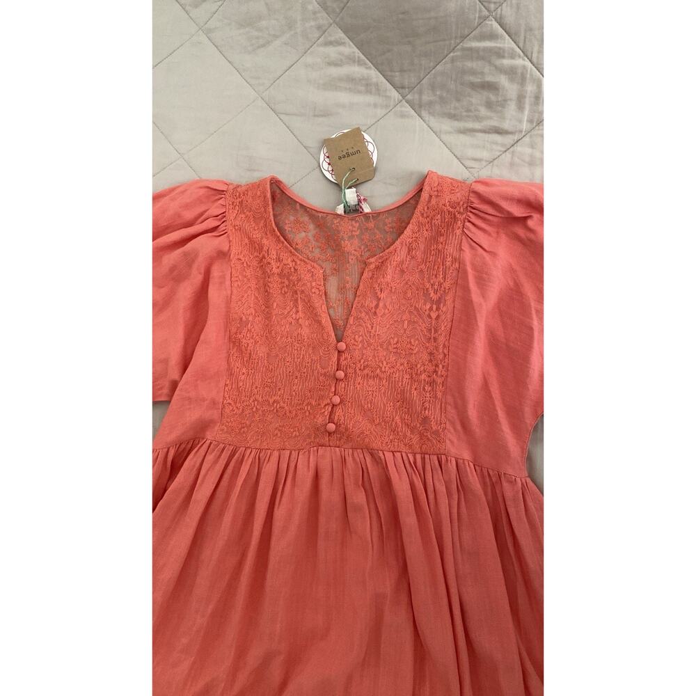 Umgee Womens Dress Size L Coral Lace - NWT - Picture 2 of 7
